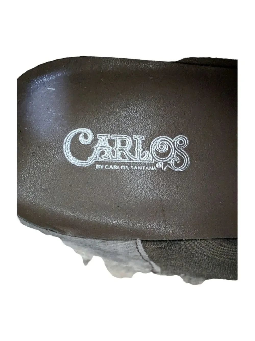 𝅺Carlos Santana size 8.5 suede Heeled Ankle booties Straps